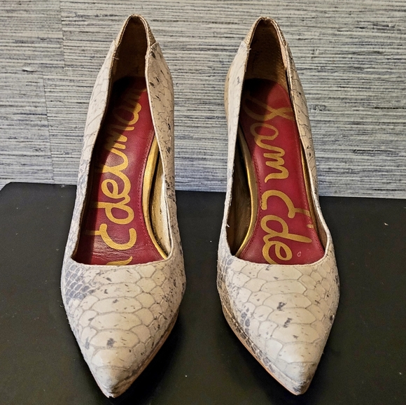 Sam Edelman Snakeskin Celia heels - Picture 2 of 12